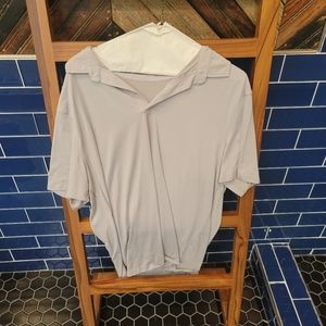 Heathered lunar rock Lululemon size large evolution polo